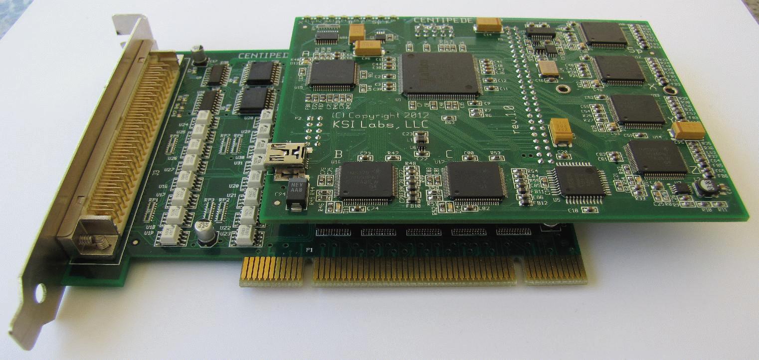 DSP-PCI assembly, top view 1