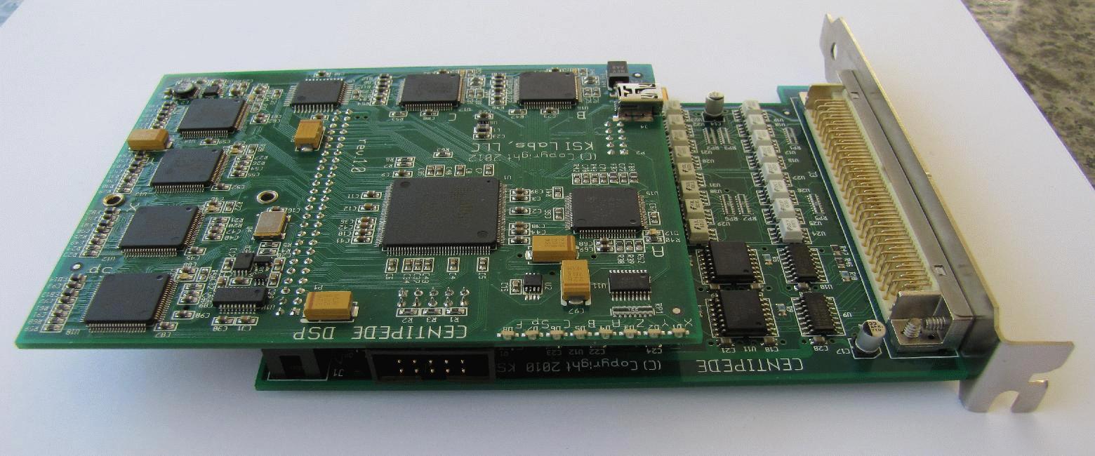 DSP-PCI assembly, top view 2