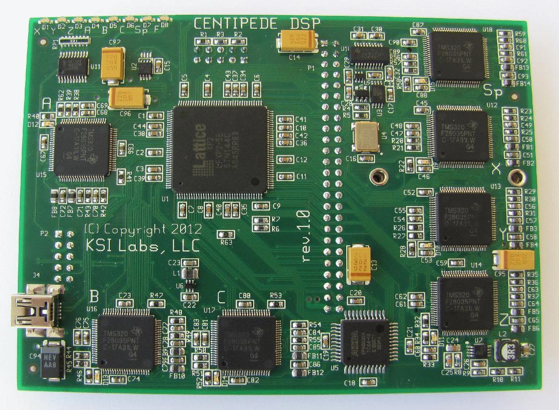 CENTIPEDE-DSP, top view